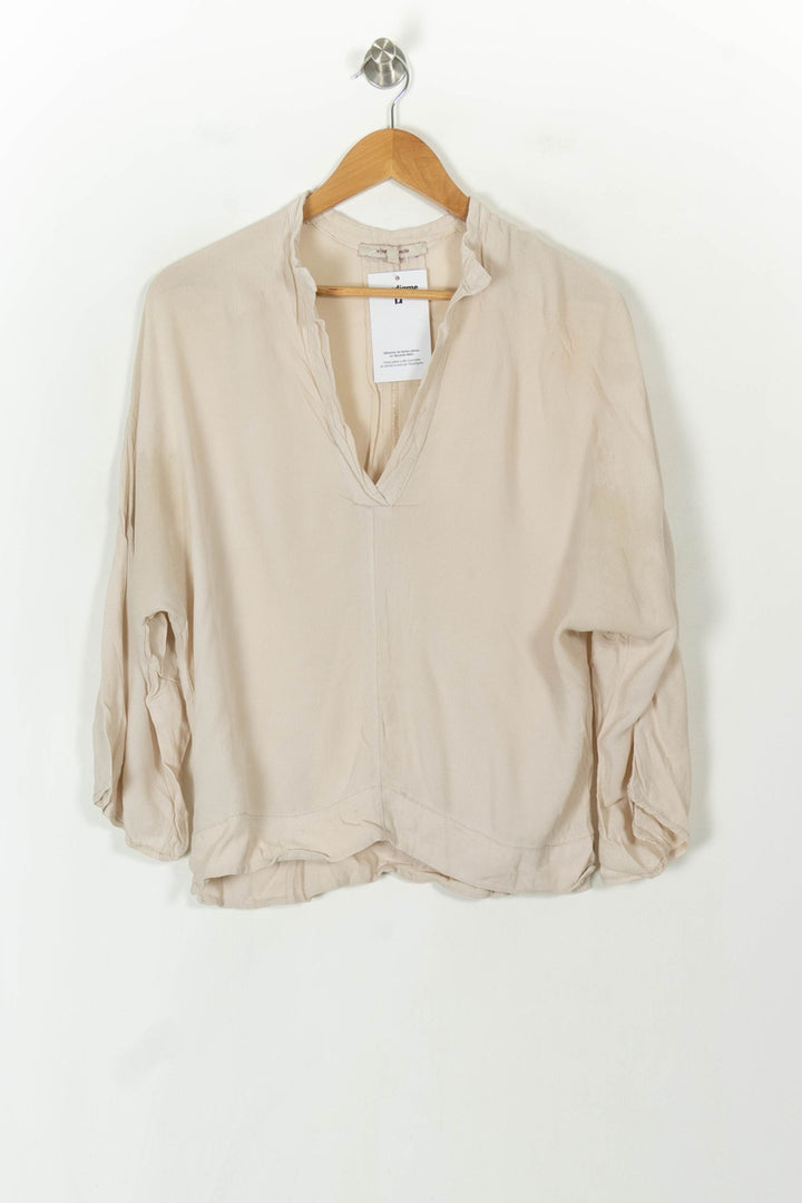 Blouse Beige - Taille S/36 de la marque La Fée Maraboutée | PARAD93856 - Vendu par Paradigme - Image 2