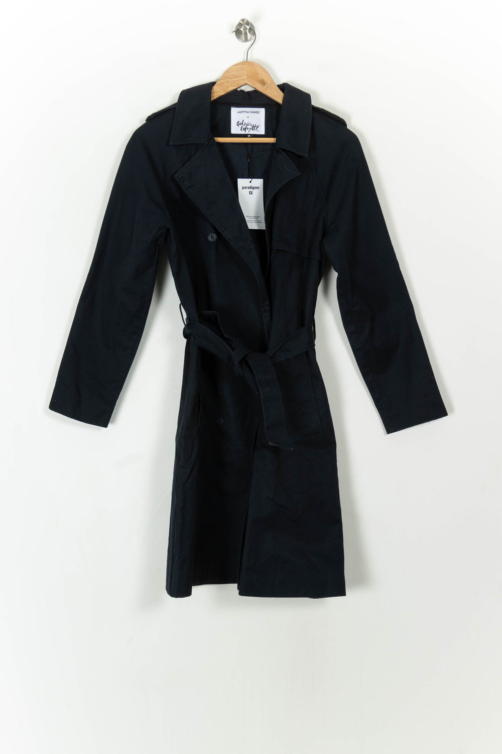 Trench Bleu - Taille M/38 de la marque Galeries Lafayette | PARAD93857 - Vendu par Paradigme - Image 2