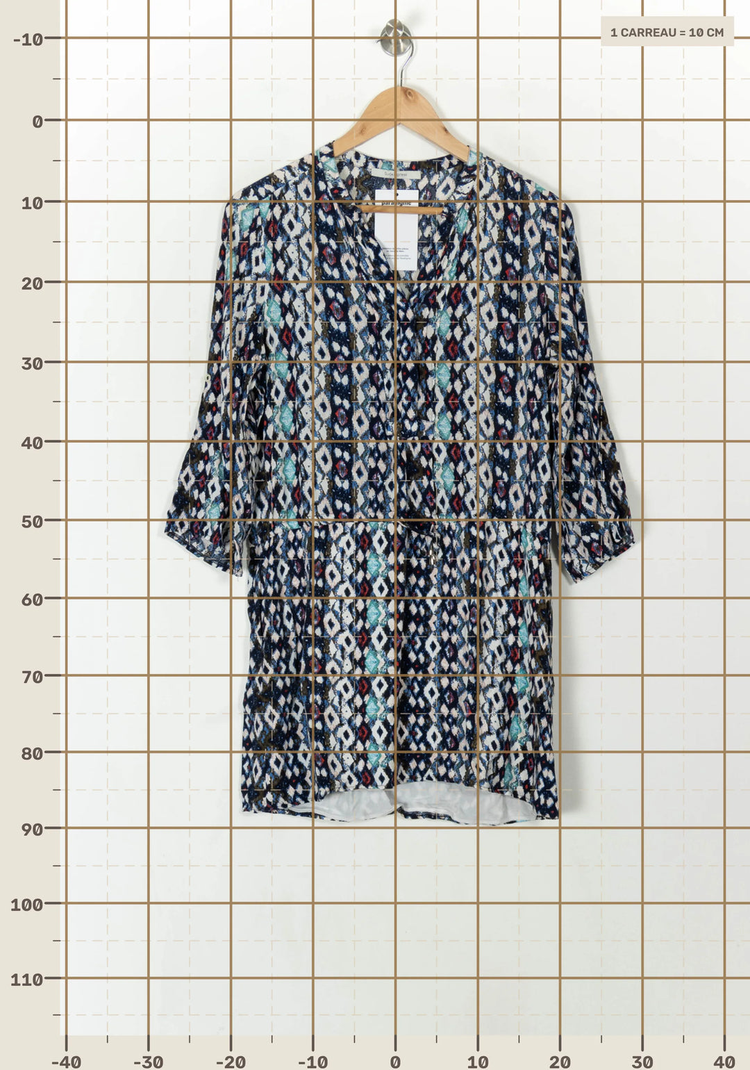 Robe Courte Bleue et Blanche - Taille M/38 de la marque Sud express | PARAD93859 - Vendu par Paradigme - Image 4