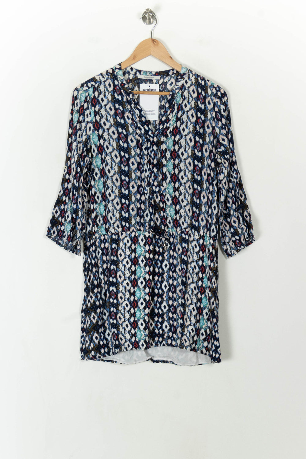 Robe Courte Bleue et Blanche - Taille M/38 de la marque Sud express | PARAD93859 - Vendu par Paradigme - Image 2