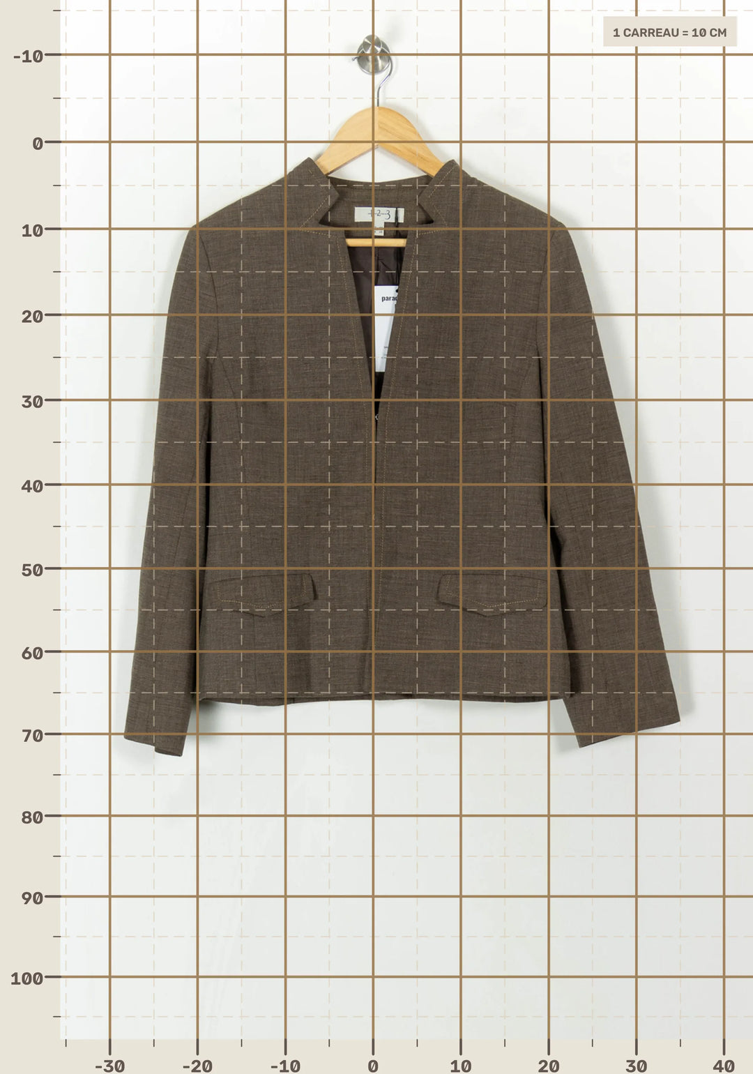 Veste Marron - Taille XXL/44 de la marque Maison 123 | PARAD93862 - Vendu par Paradigme - Image 4