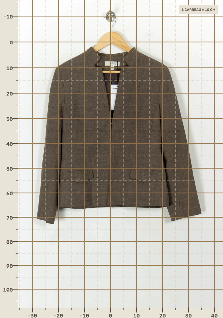 Veste Marron - Taille XXL/44 de la marque Maison 123 | PARAD93862 - Vendu par Paradigme - Image 4
