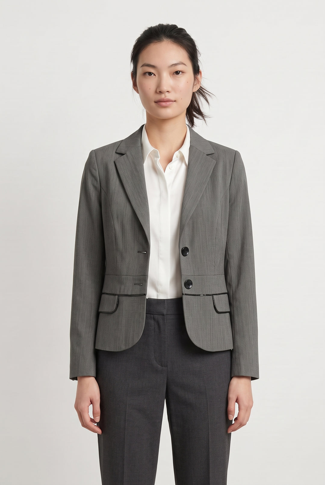 Veste Cintrée Grise - Taille S/36 de la marque Maison 123 | PARAD93863 - Vendu par Paradigme - Image 1