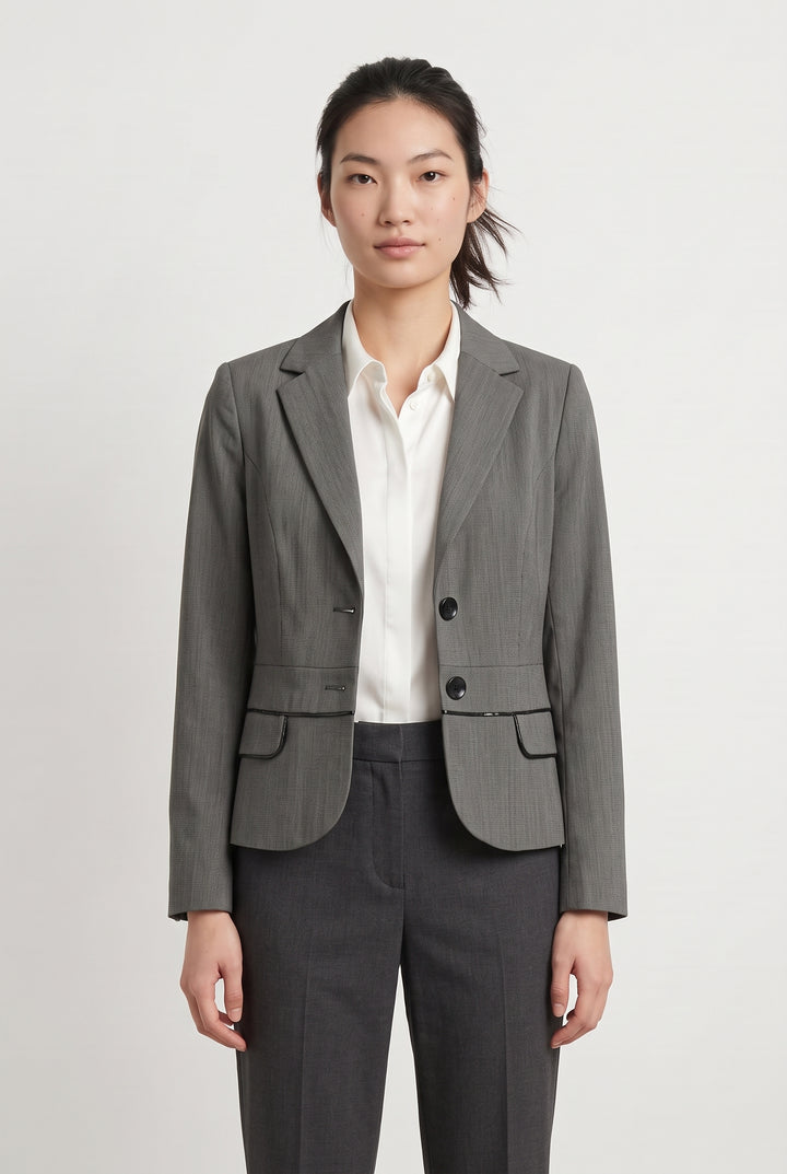 Veste Cintrée Grise - Taille S/36 de la marque Maison 123 | PARAD93863 - Vendu par Paradigme - Image 1