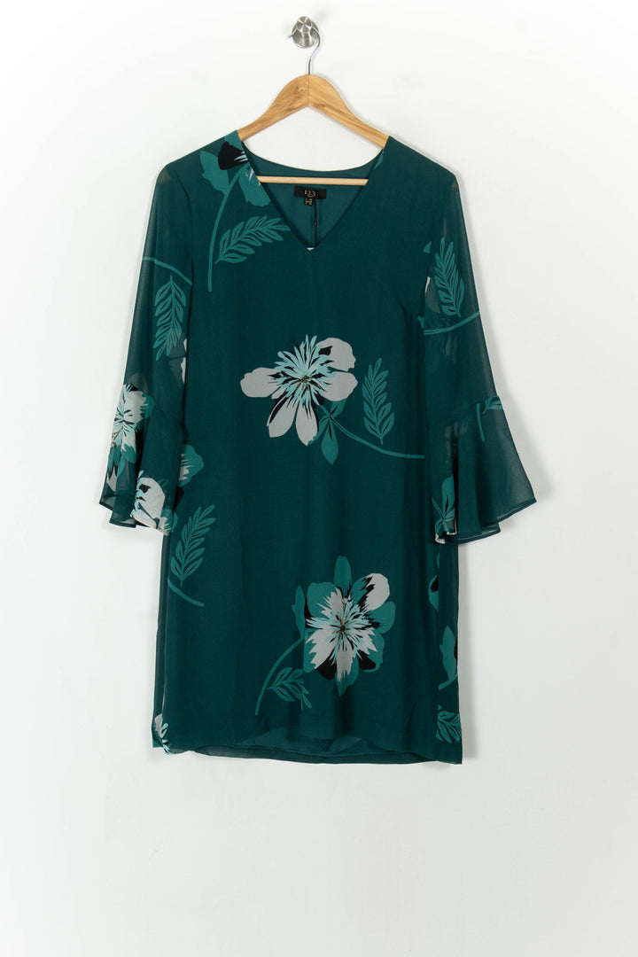 Robe Fleurie Verte - Taille L/40 de la marque Maison 123 | PARAD93864 - Vendu par Paradigme - Image 2