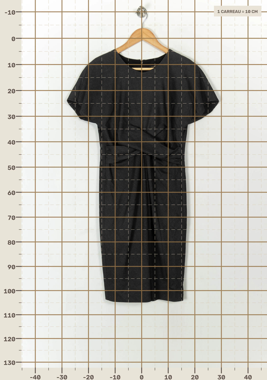 Robe Midi Grise - Taille L/40 de la marque Caroll | PARAD93871 - Vendu par Paradigme - Image 4
