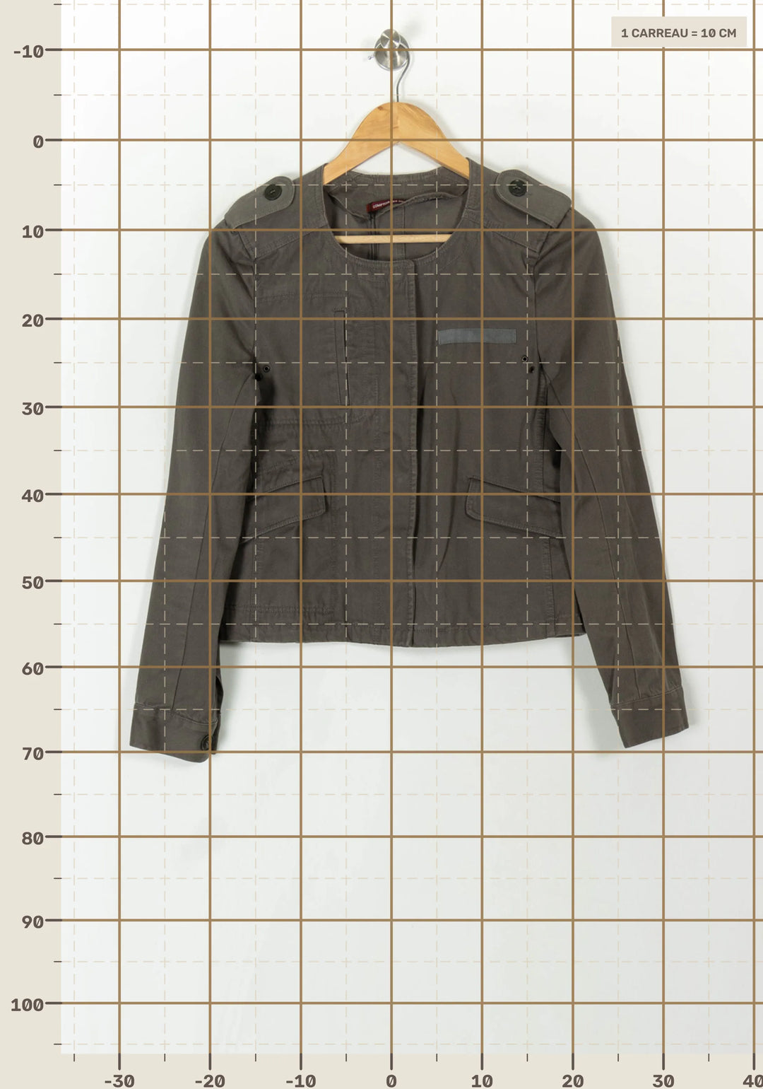 Veste Grise - Taille M/38 de la marque Comptoir des Cotonniers | PARAD93874 - Vendu par Paradigme - Image 4
