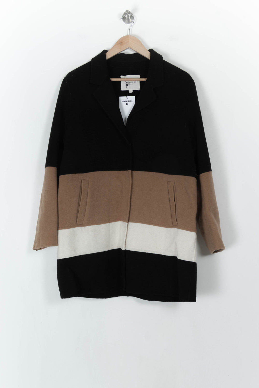 Manteau Noir Beige et Blanc - Taille M/38 de la marque Maison 123 | PARAD93876 - Vendu par Paradigme - Image 2