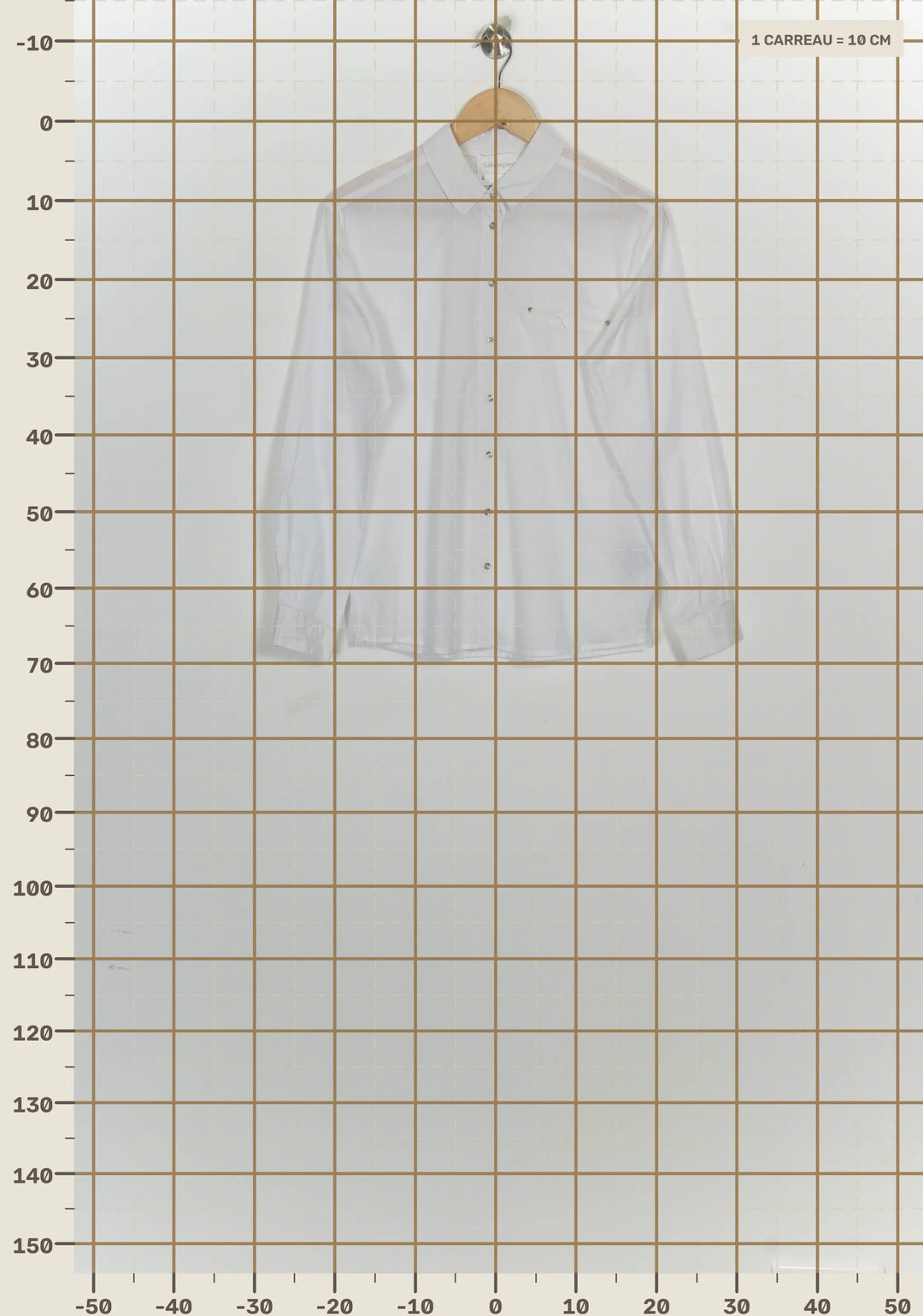 Chemise Blanche - Taille M/38 de la marque Sud express | PARAD93907 - Vendu par Paradigme - Image 4