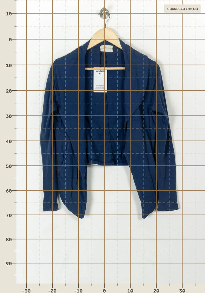 Cardigan Bleu - Taille S/36 de la marque American Vintage | PARAD93919 - Vendu par Paradigme - Image 4