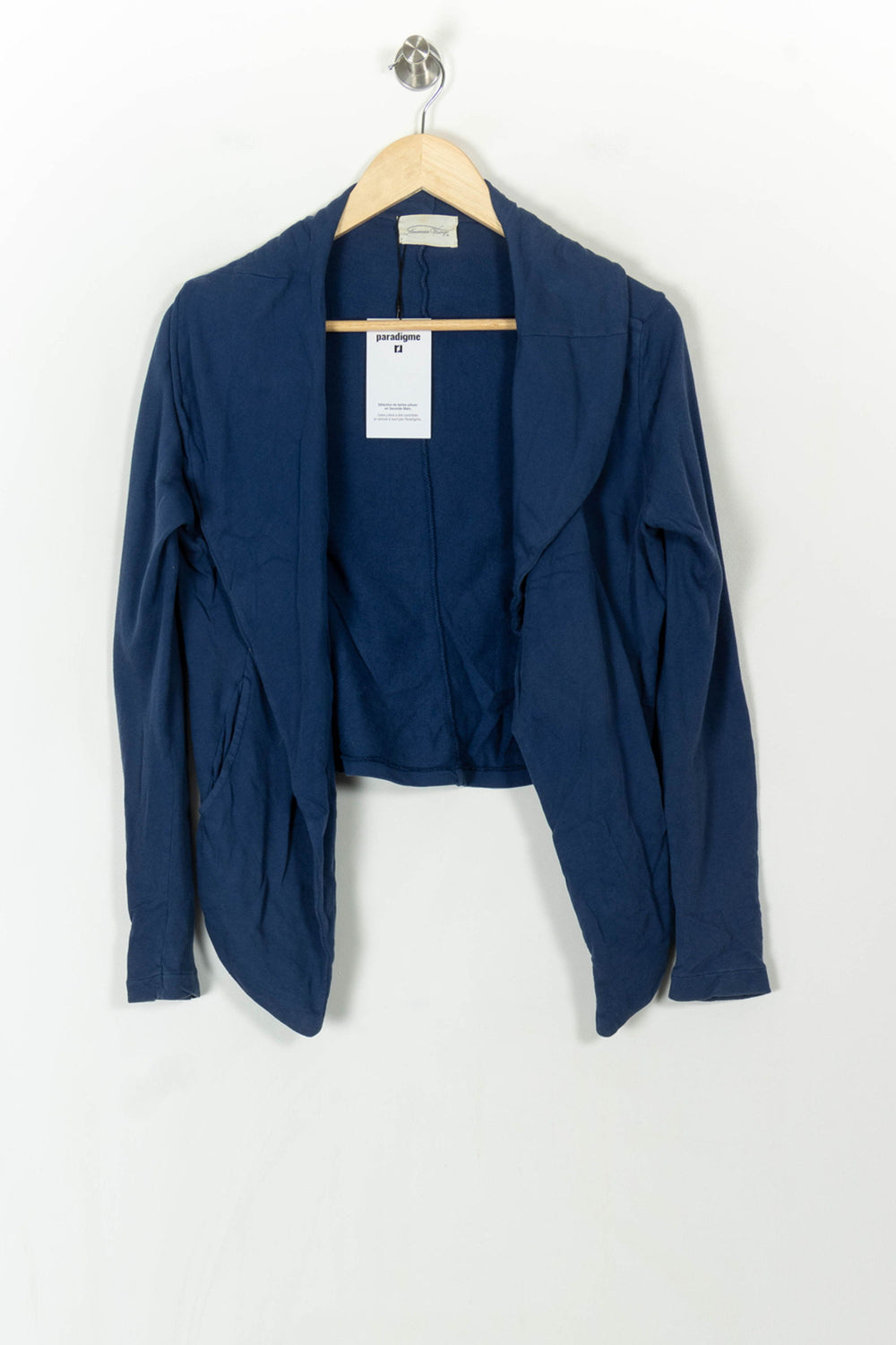 Cardigan Bleu - Taille S/36 de la marque American Vintage | PARAD93919 - Vendu par Paradigme - Image 2