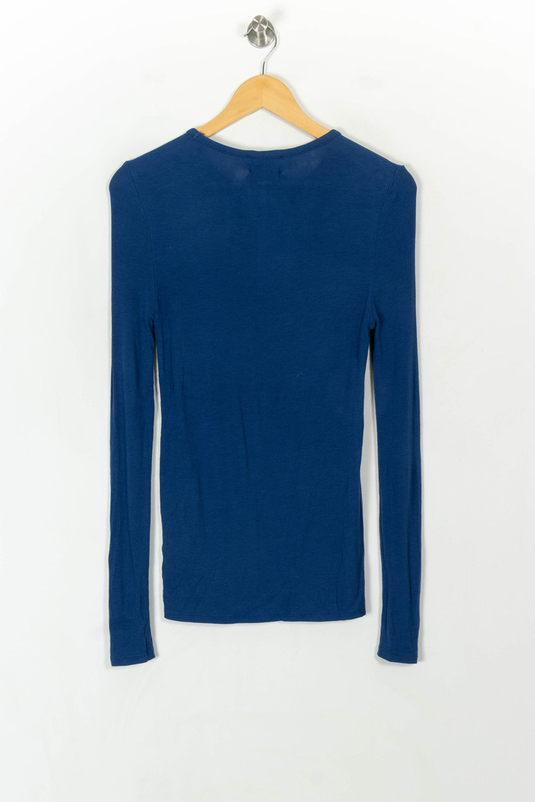 Tee-shirt Manches Longues Bleu - Taille S/36 de la marque American Vintage | PARAD93920 - Vendu par Paradigme - Image 5