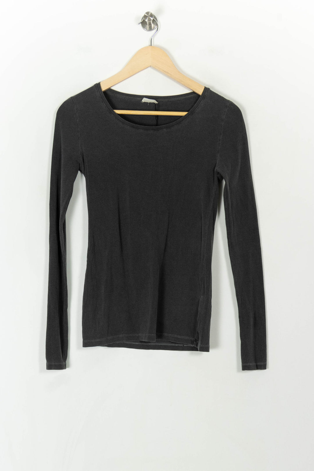 T-shirt Manches Longues Gris - Taille S/36 de la marque American Vintage | PARAD93921 - Vendu par Paradigme - Image 2
