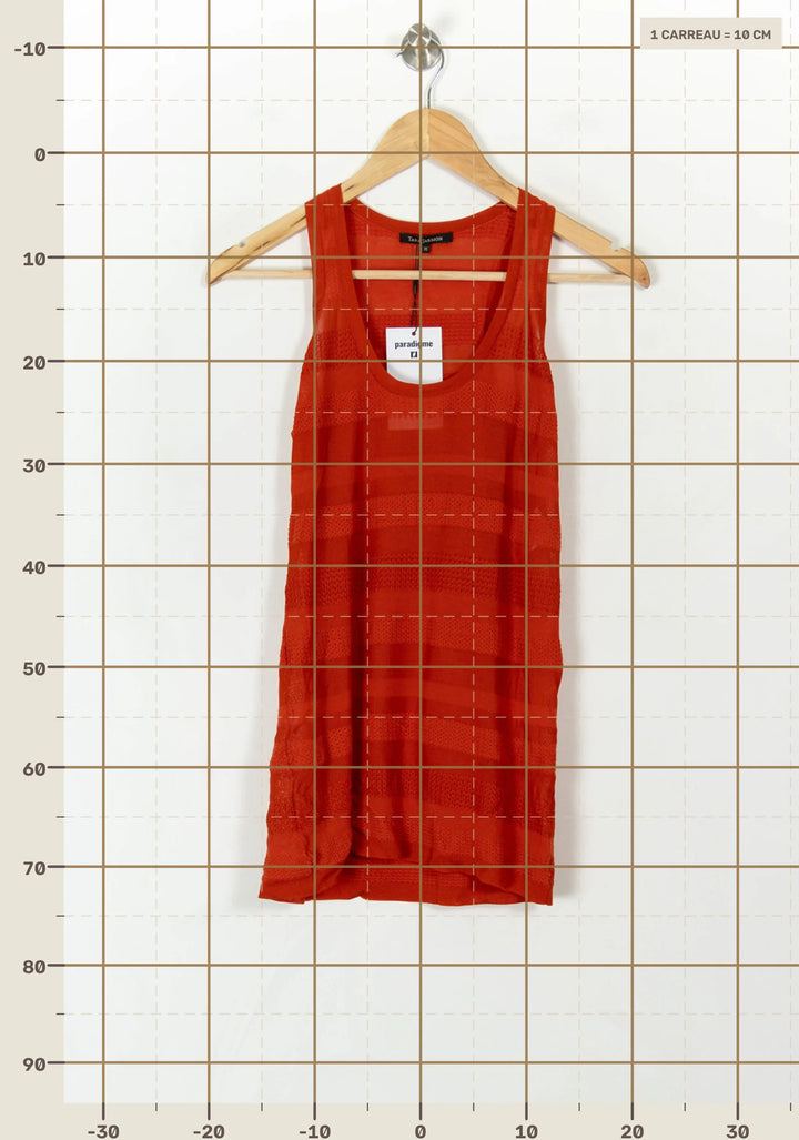 Débardeur Rouge - Taille S/36 de la marque Tara Jarmon | PARAD93923 - Vendu par Paradigme - Image 4