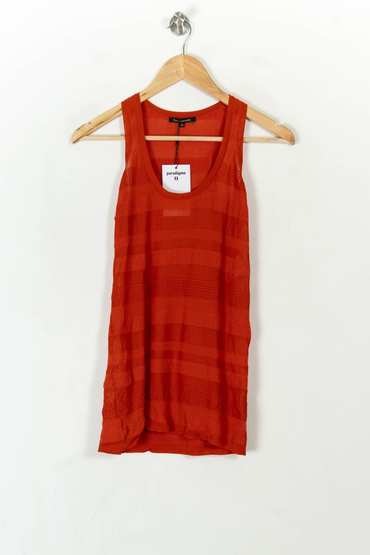Débardeur Rouge - Taille S/36 de la marque Tara Jarmon | PARAD93923 - Vendu par Paradigme - Image 2