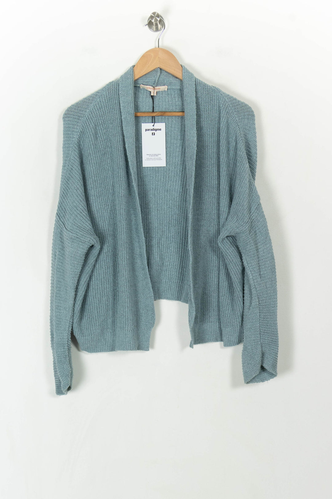 Cardigan Bleu - Taille S/36 de la marque La Fée Maraboutée | PARAD93925 - Vendu par Paradigme - Image 2