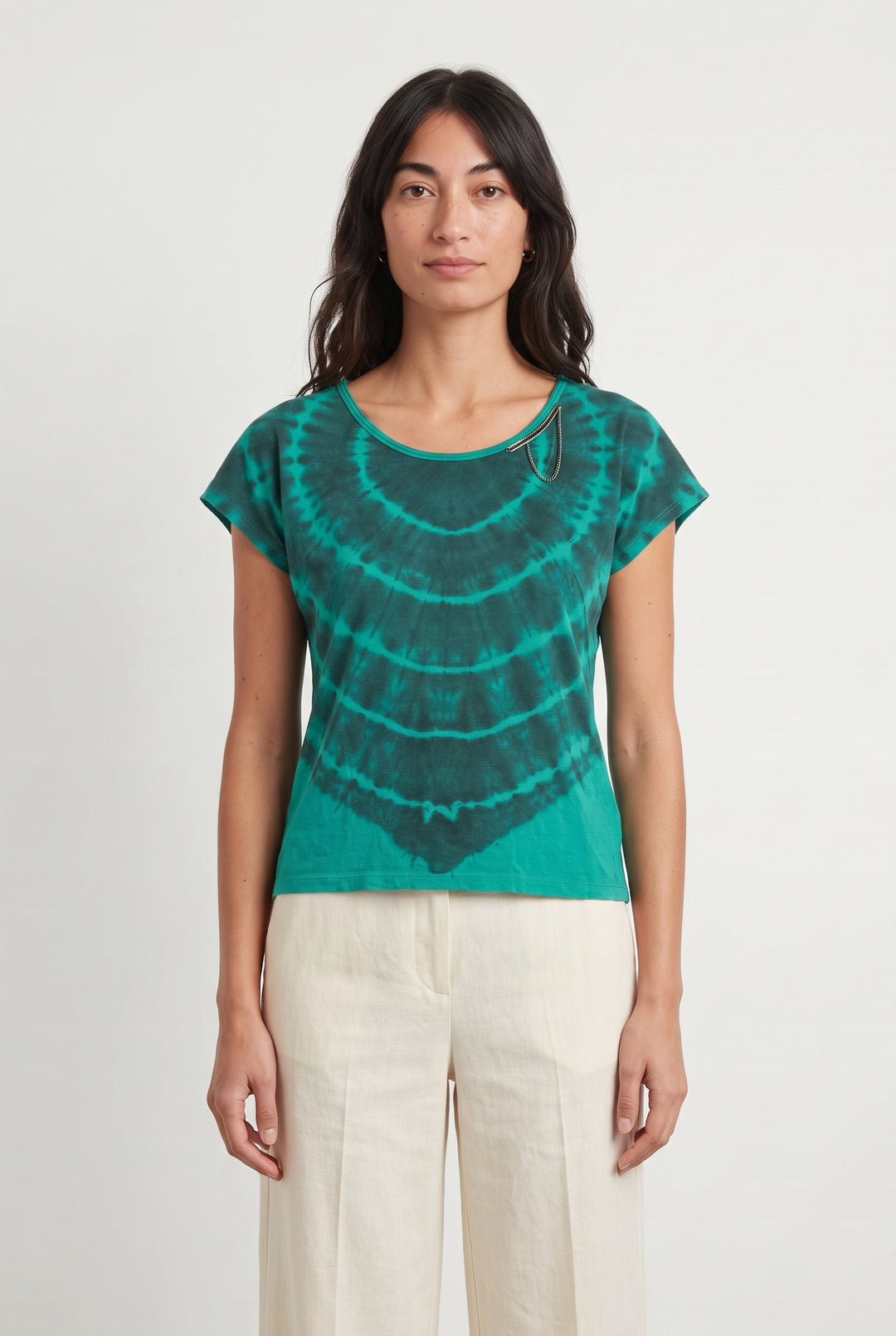 T-shirt Vert et Noir - Taille XXS/32 de la marque IKKS | PARAD93926 - Vendu par Paradigme - Image 1