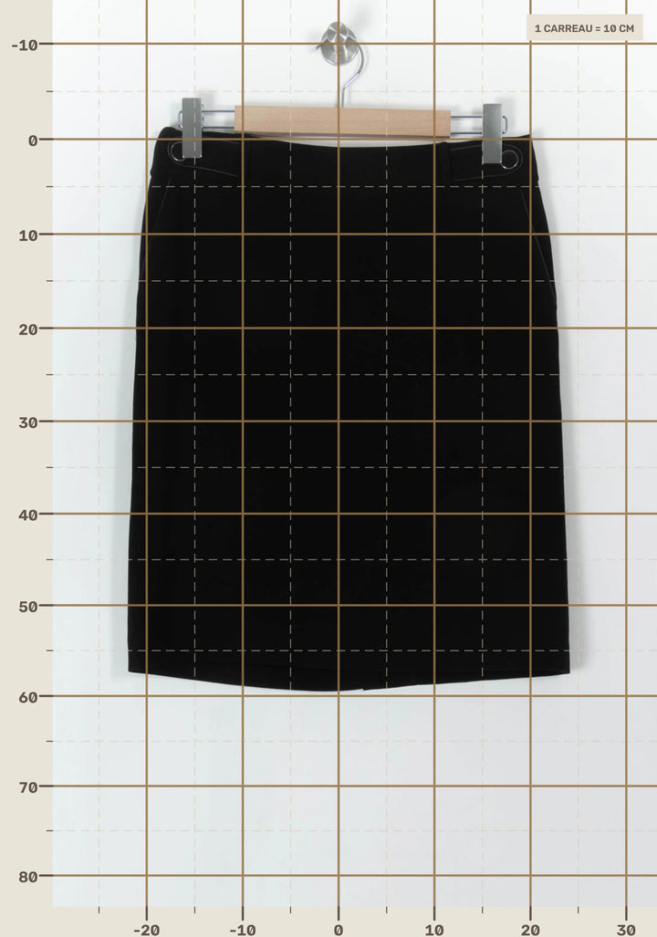 Jupe Droite Noire - Taille L/40 de la marque Maison 123 | PARAD93930 - Vendu par Paradigme - Image 4