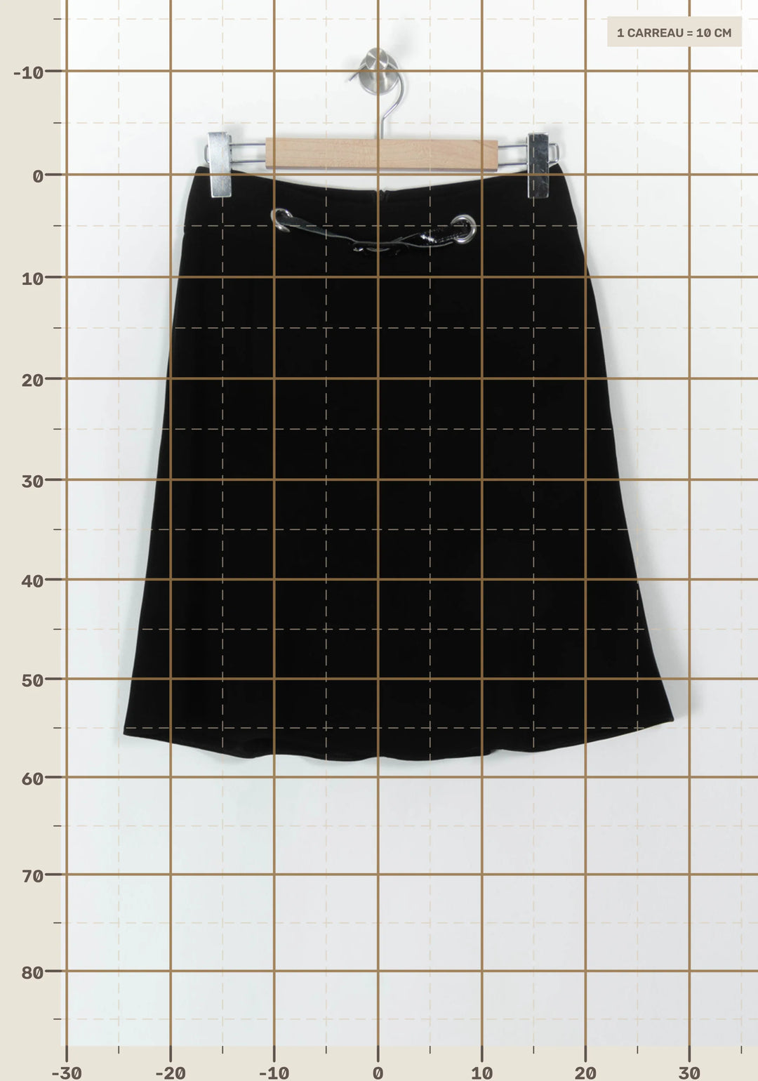 Jupe Trapèze Noire - Taille S/36 de la marque Maison 123 | PARAD93931 - Vendu par Paradigme - Image 4