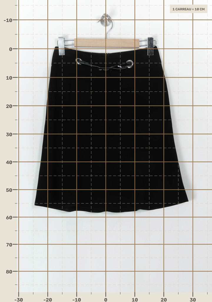 Jupe Trapèze Noire - Taille S/36 de la marque Maison 123 | PARAD93931 - Vendu par Paradigme - Image 4
