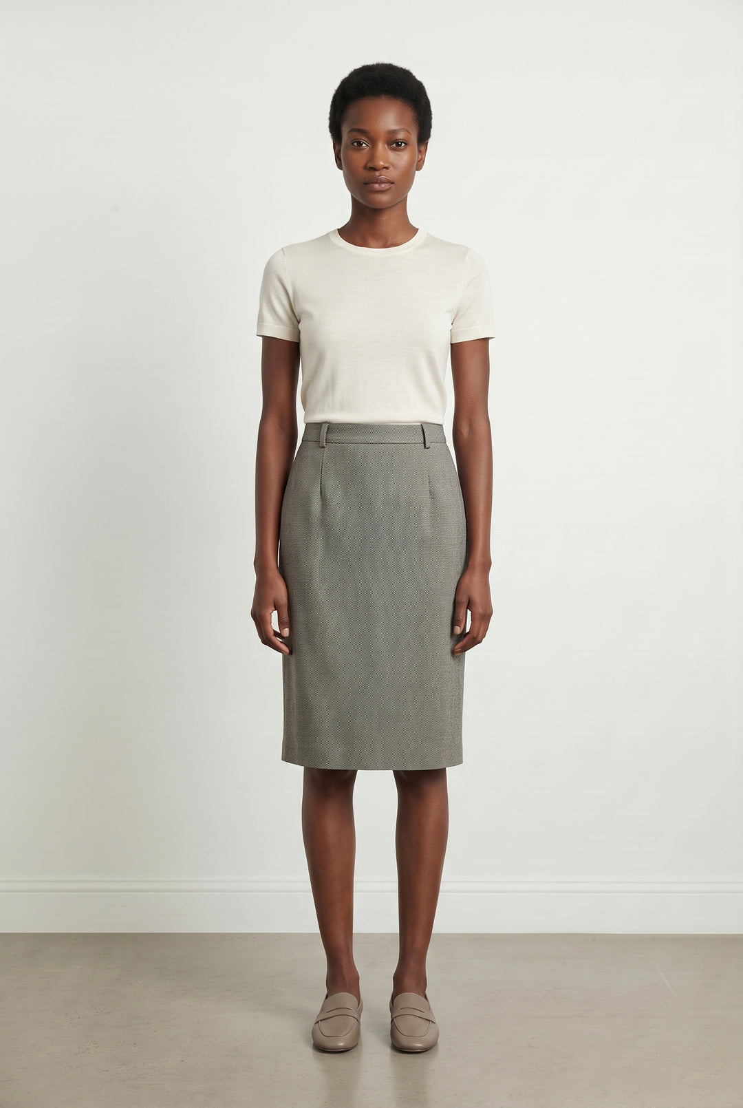 Jupe Crayon Grise - Taille M/38 de la marque Gerard Darel | PARAD93936 - Vendu par Paradigme - Image 1