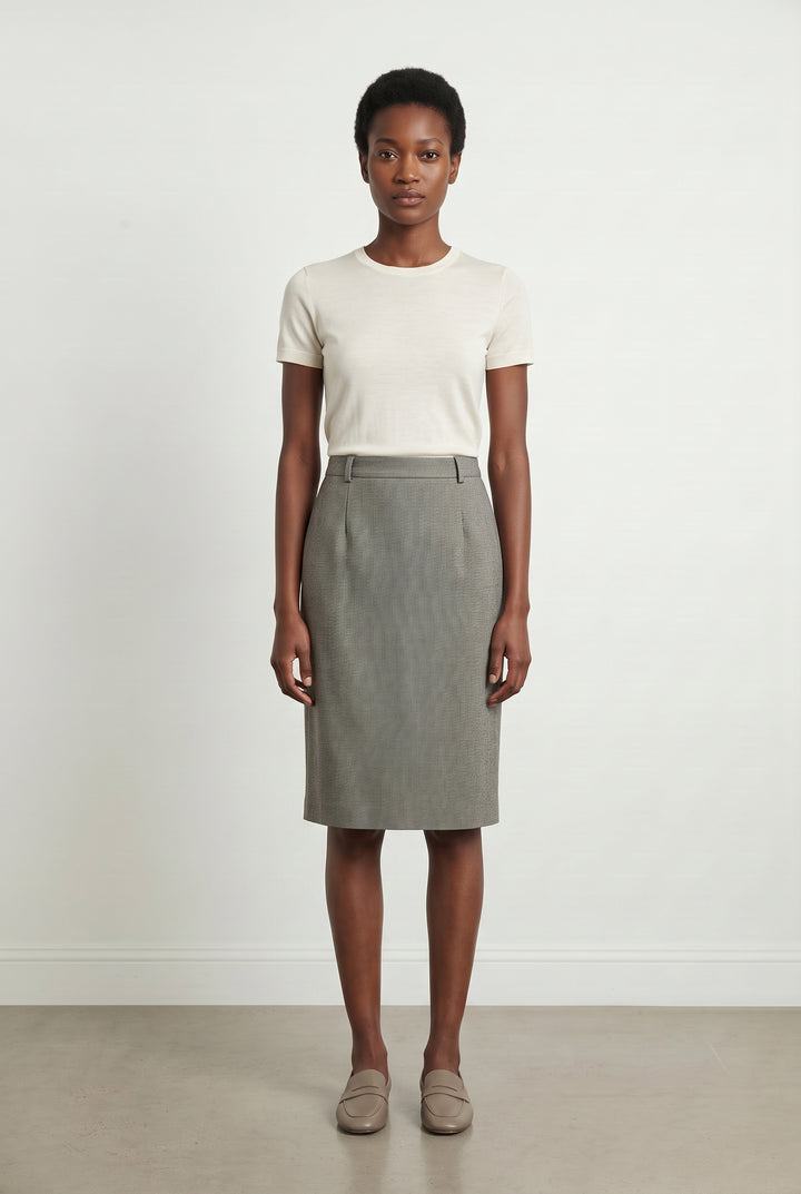 Jupe Crayon Grise - Taille M/38 de la marque Gerard Darel | PARAD93936 - Vendu par Paradigme - Image 1