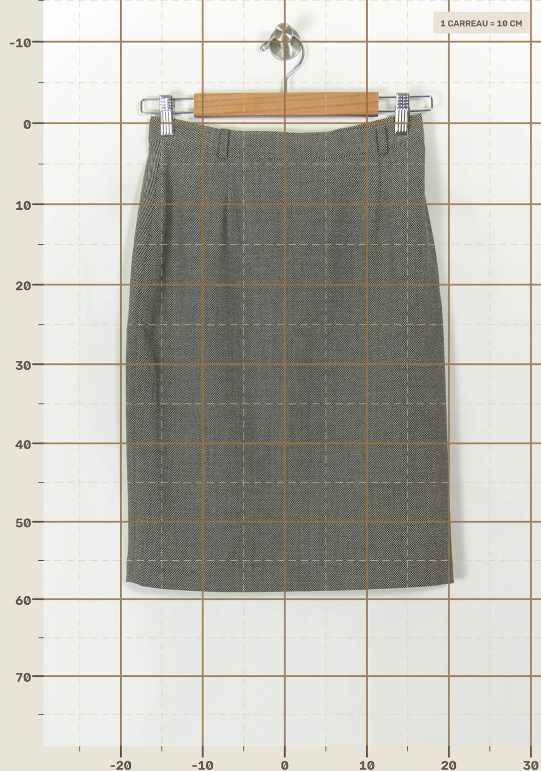 Jupe Crayon Grise - Taille M/38 de la marque Gerard Darel | PARAD93936 - Vendu par Paradigme - Image 4