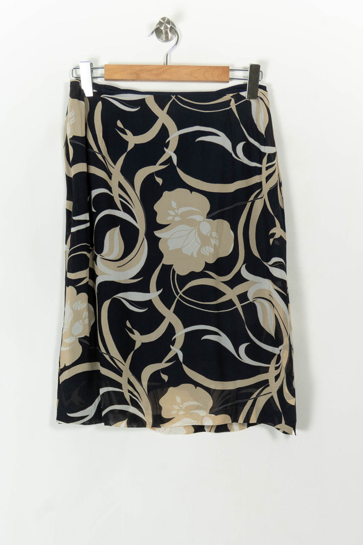 Jupe Midi Noire et Beige - Taille XXL/44 de la marque Maison 123 | PARAD93939 - Vendu par Paradigme - Image 5