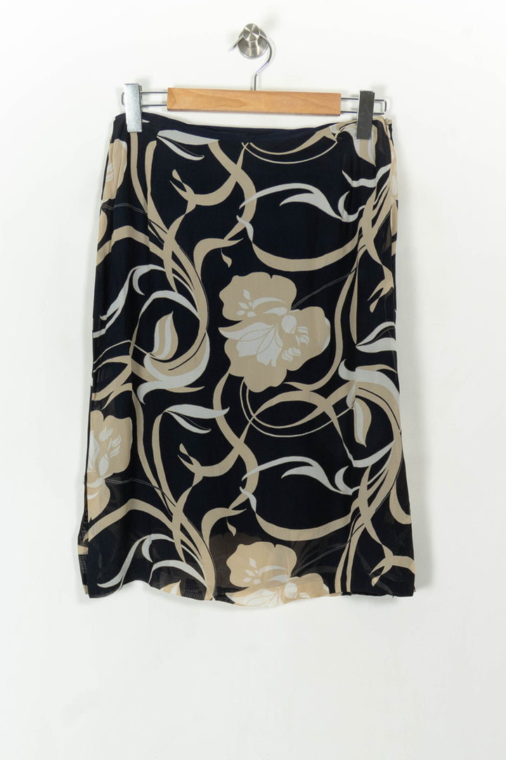 Jupe Midi Noire et Beige - Taille XXL/44 de la marque Maison 123 | PARAD93939 - Vendu par Paradigme - Image 2
