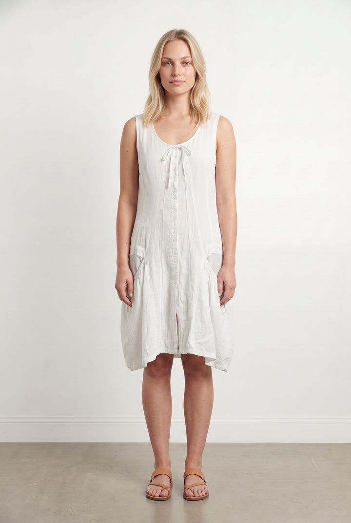 Robe Longue Blanche - Taille L/40 de la marque IKKS | PARAD93941 - Vendu par Paradigme - Image 1