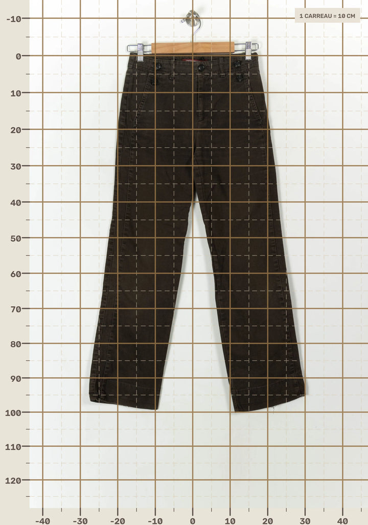 Pantalon Marron - Taille S/36 de la marque Comptoir des Cotonniers | PARAD93945 - Vendu par Paradigme - Image 4