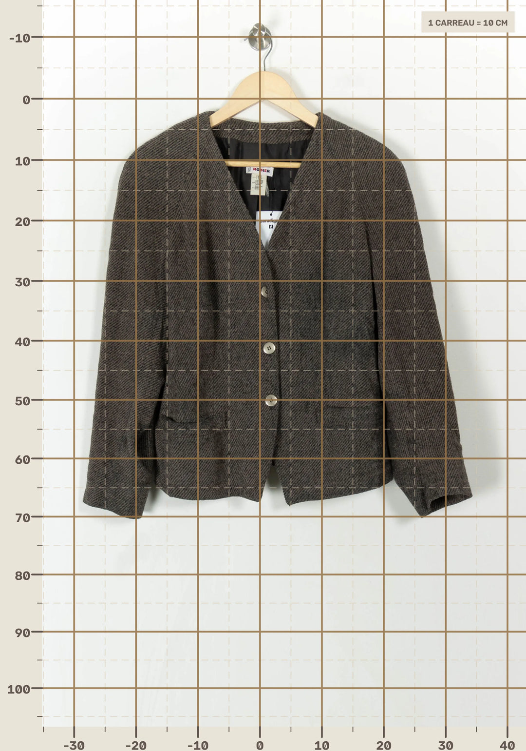 Veste Grise - Taille XXL/44 de la marque Rodier | PARAD93949 - Vendu par Paradigme - Image 4