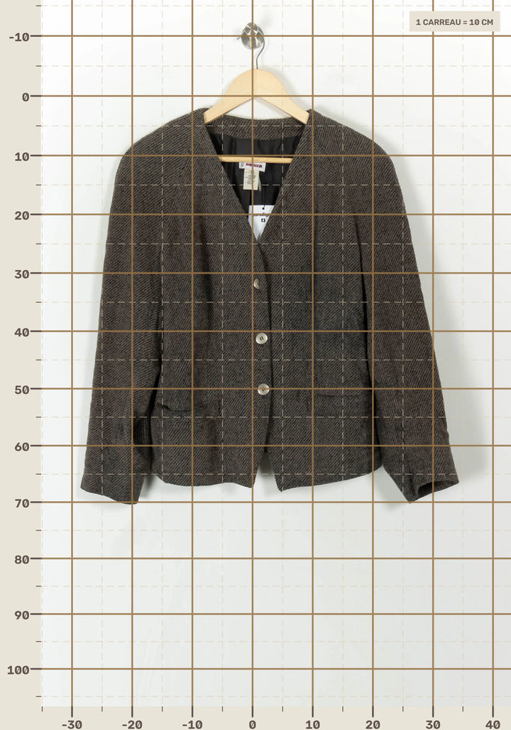 Veste Grise - Taille XXL/44 de la marque Rodier | PARAD93949 - Vendu par Paradigme - Image 4