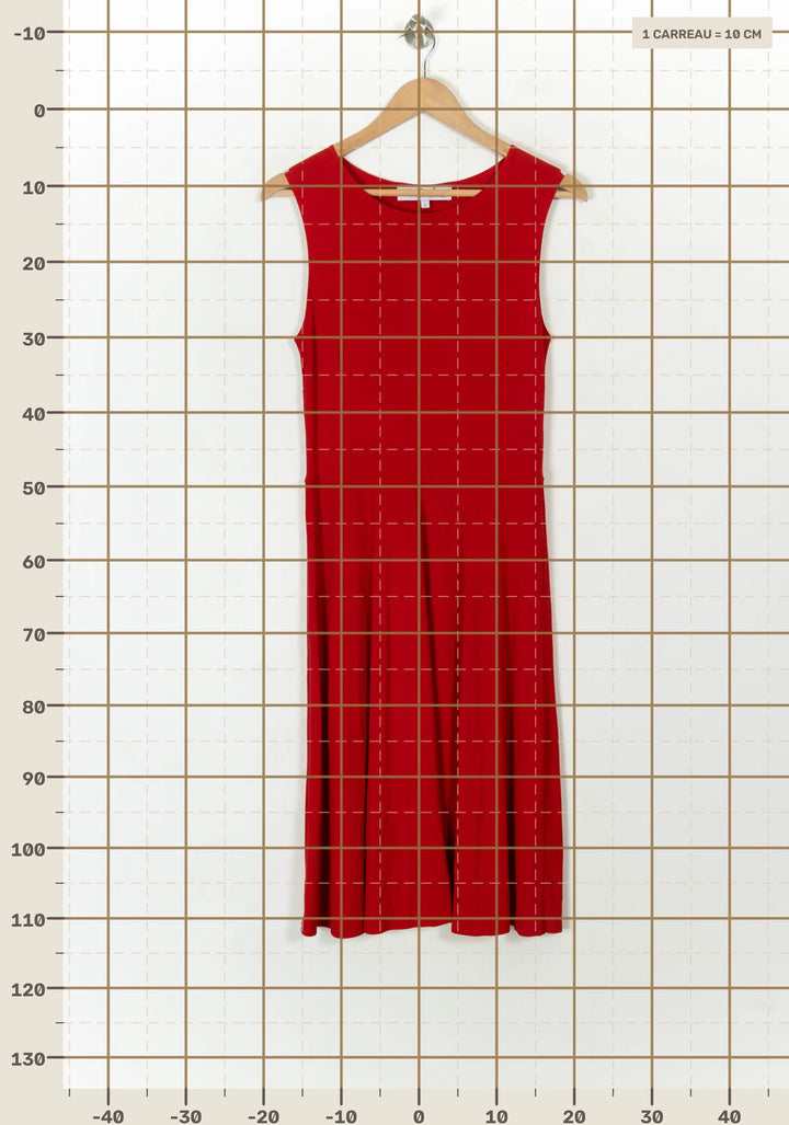 Robe longue rouge - Taille M/38 de la marque Agnès b. | PARAD93953 - Vendu par Paradigme - Image 4
