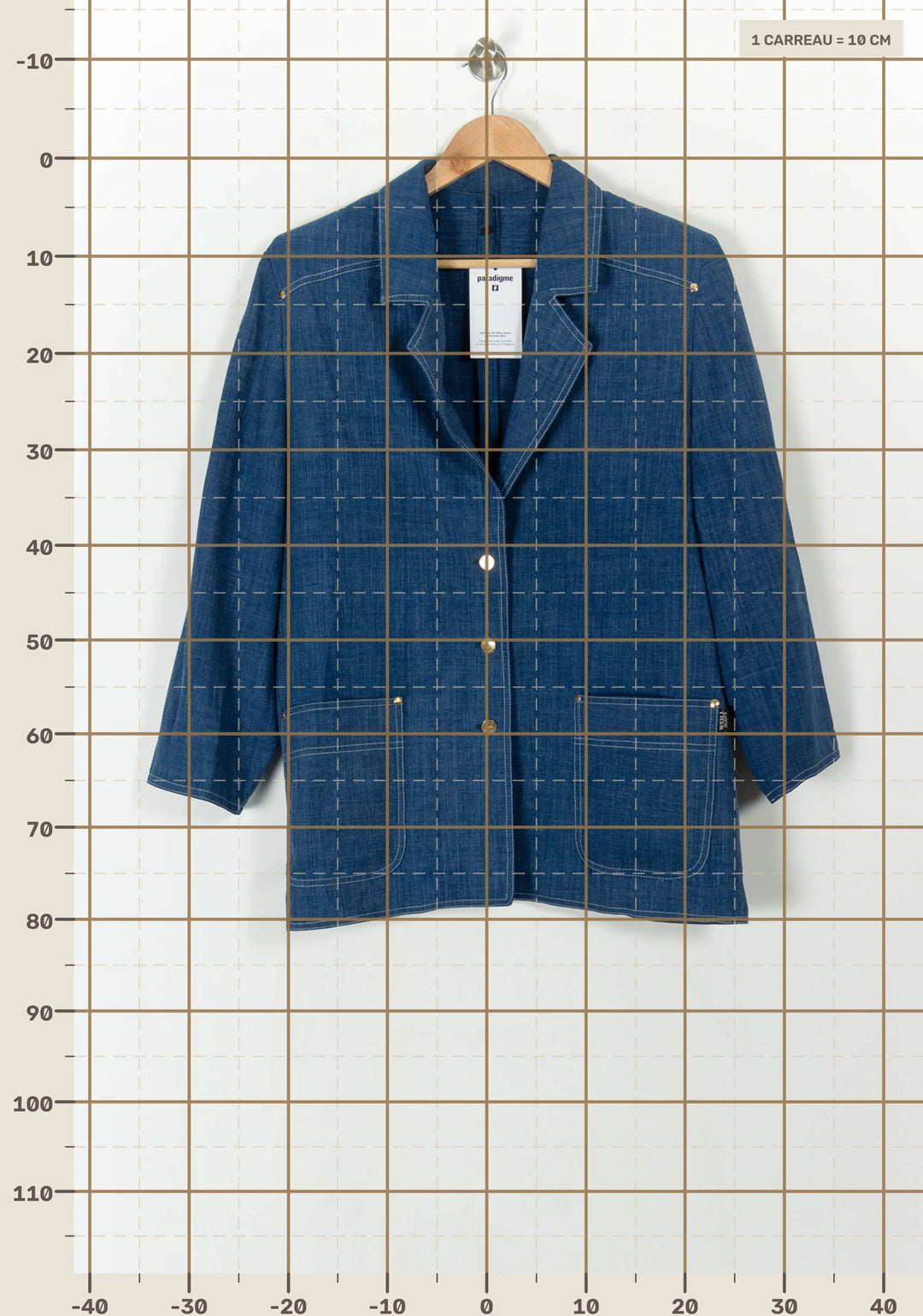 Blazer Bleu - Taille XXXL/46 de la marque Weill | PARAD93954 - Vendu par Paradigme - Image 4