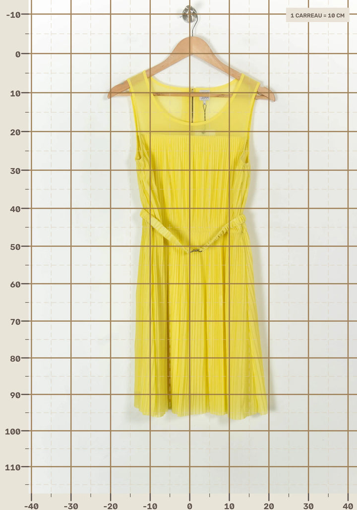 Robe Plissée Jaune - Taille M/38 de la marque Karl Marc John | PARAD93955 - Vendu par Paradigme - Image 4