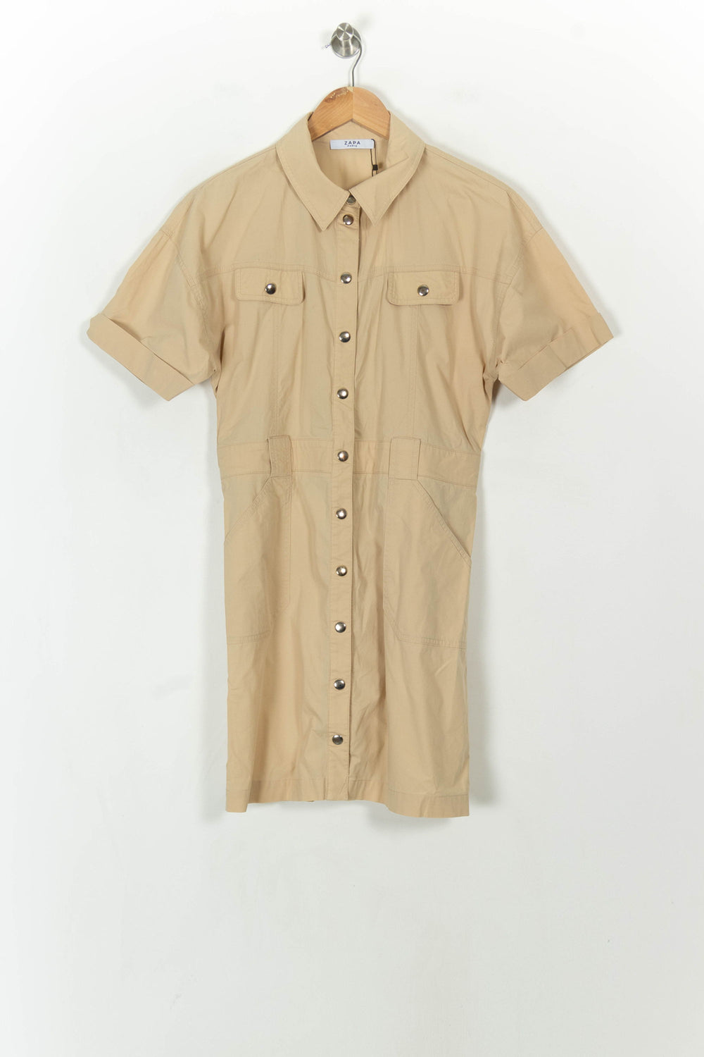 Robe Chemise Beige - Taille L/40 de la marque ZAPA | PARAD93956 - Vendu par Paradigme - Image 2