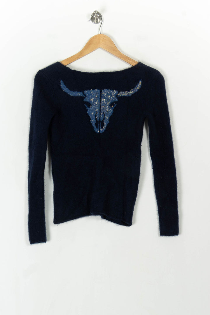 Pull Bleu - Taille XS/34 de la marque Bérénice | PARAD93958 - Vendu par Paradigme - Image 5