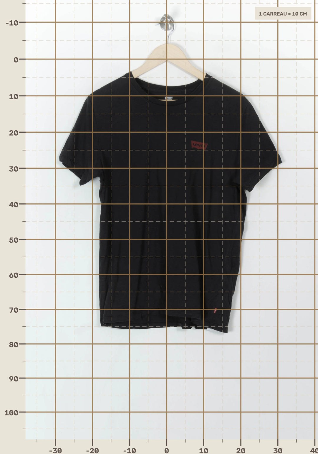 Tee-shirt Noir - Taille L/40 de la marque Levi&