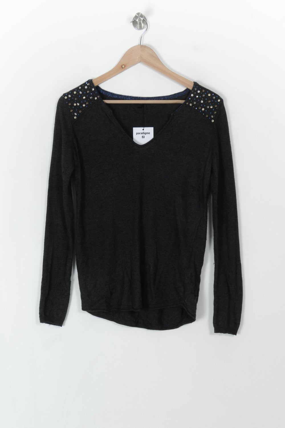 Pull Noir - Taille S/36 de la marque Kookai | PARAD93960 - Vendu par Paradigme - Image 2