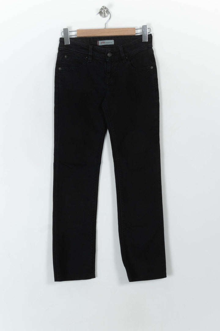 Jean Droit Noir - Taille M/38 de la marque Levi&