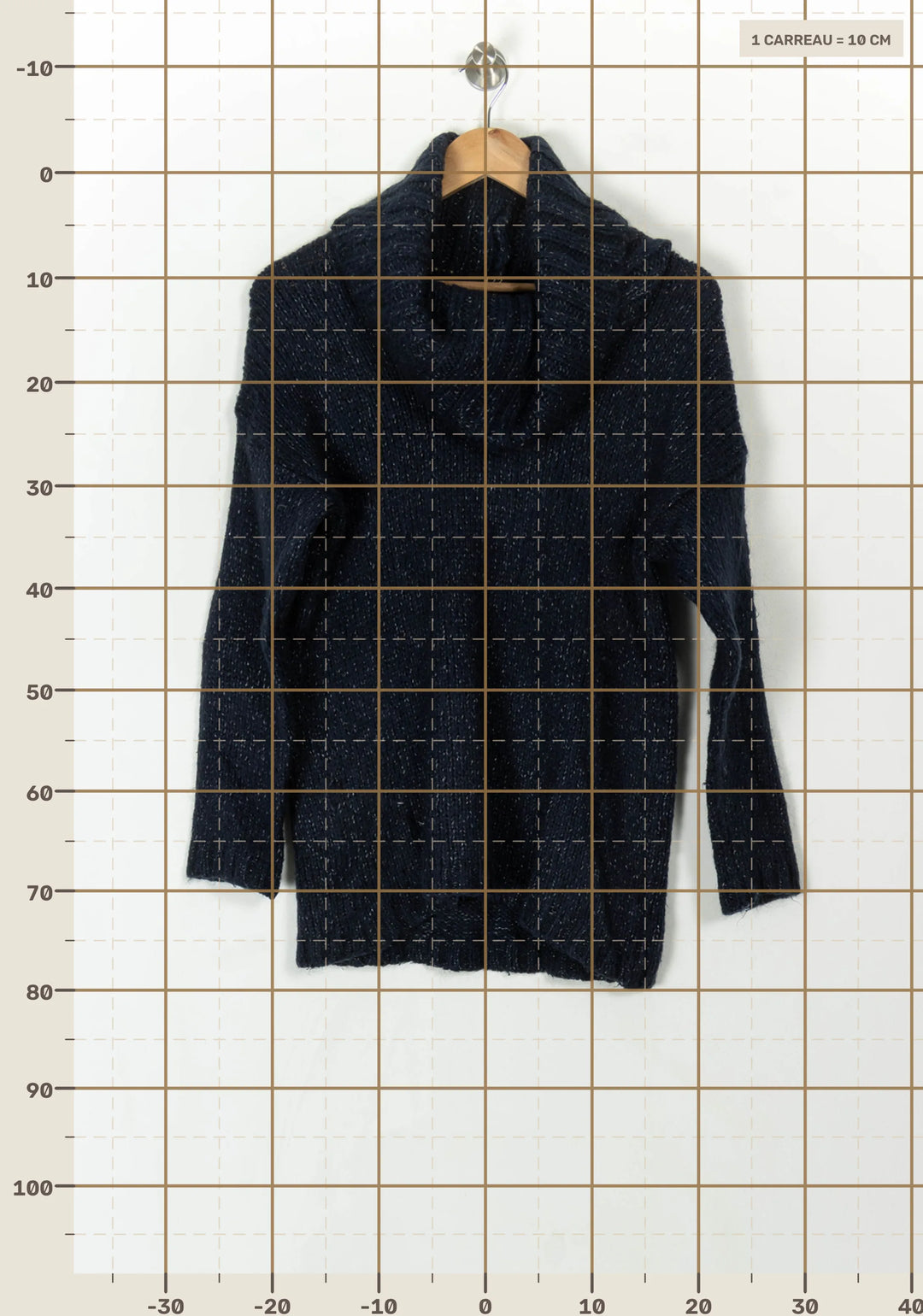 Pull Col Roulé Bleu - Taille XL/42 de la marque Maison 123 | PARAD93968 - Vendu par Paradigme - Image 4