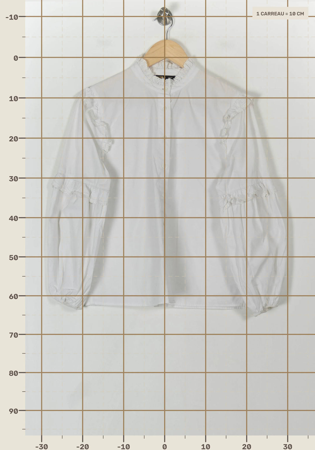 Blouse Blanche - Taille L/40 de la marque Maje | PARAD93969 - Vendu par Paradigme - Image 4