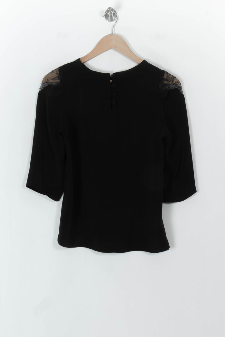 Blouse Noire - Taille S/36 de la marque Claudie Pierlot | PARAD93971 - Vendu par Paradigme - Image 5