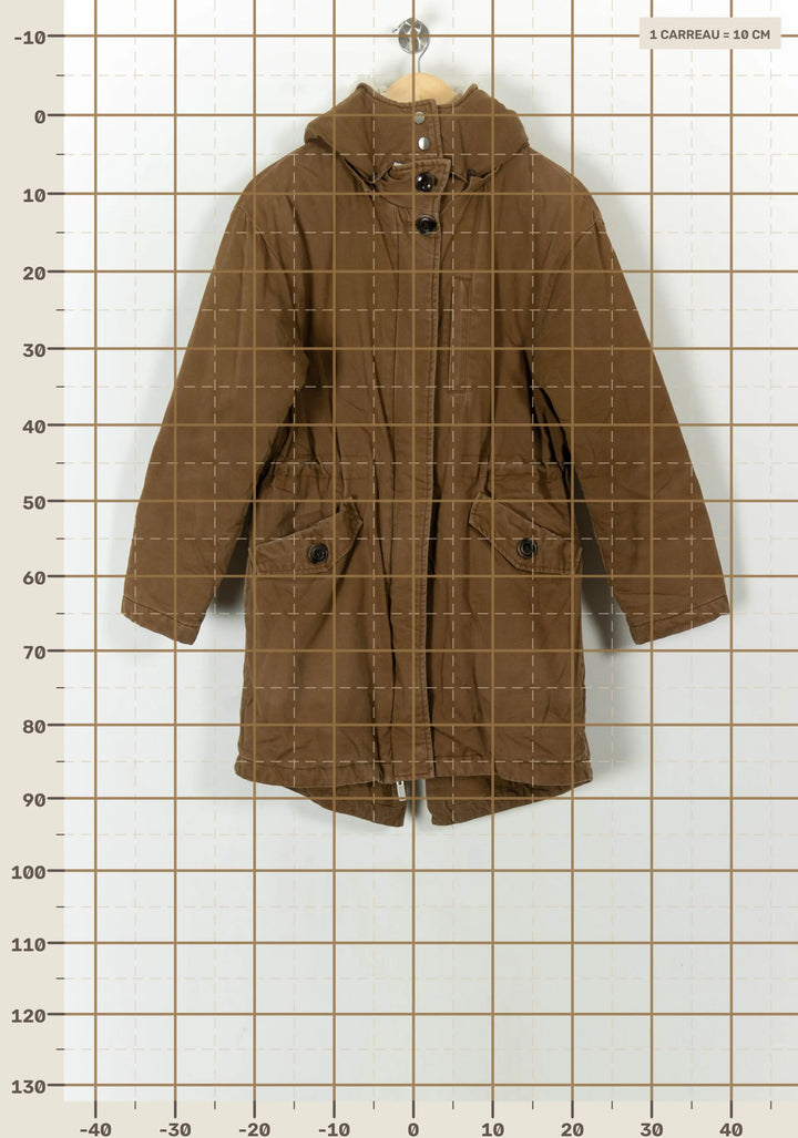 Parka Marron - Taille M/38 de la marque Galeries Lafayette | PARAD93973 - Vendu par Paradigme - Image 4