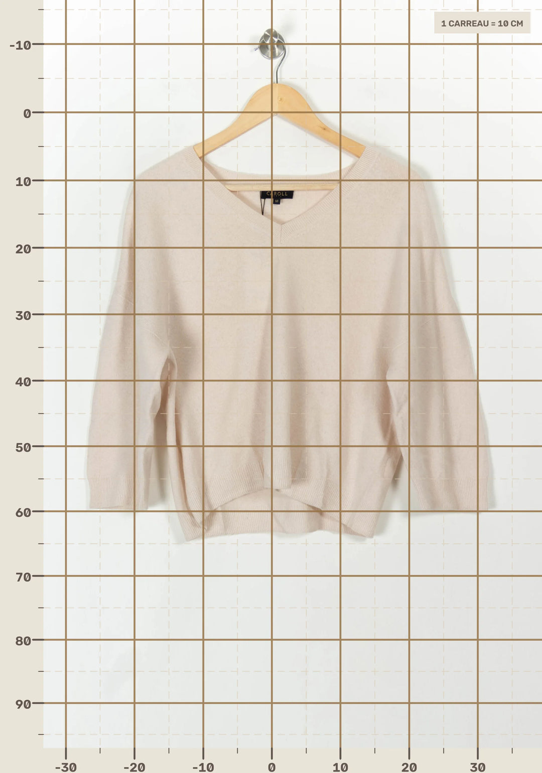 Pull Blanc - Taille M/38 de la marque Caroll | PARAD93976 - Vendu par Paradigme - Image 4