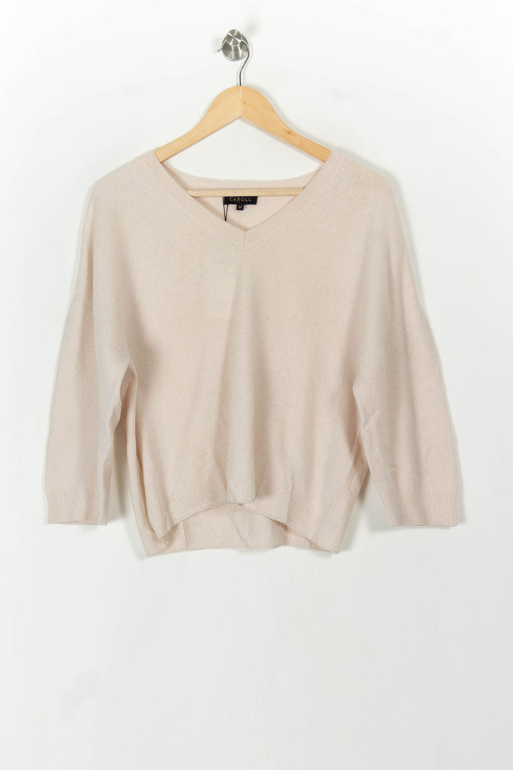 Pull Blanc - Taille M/38 de la marque Caroll | PARAD93976 - Vendu par Paradigme - Image 2
