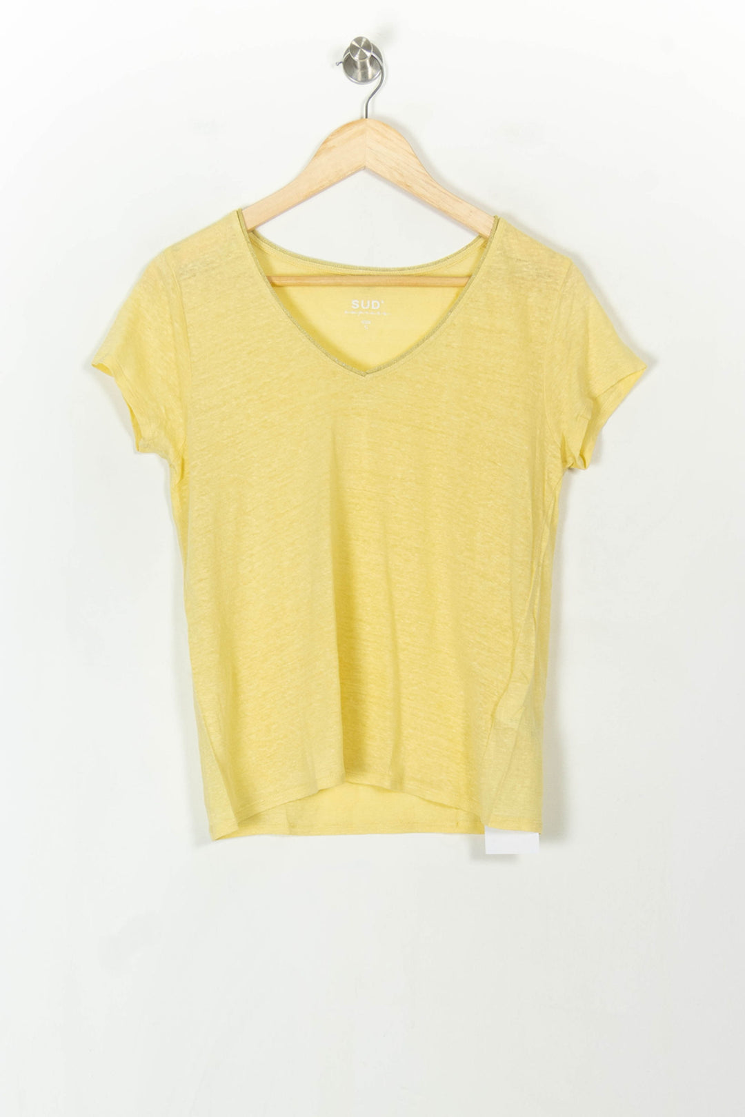 Tee-shirt Jaune - Taille S/36 de la marque Sud express | PARAD93980 - Vendu par Paradigme - Image 2