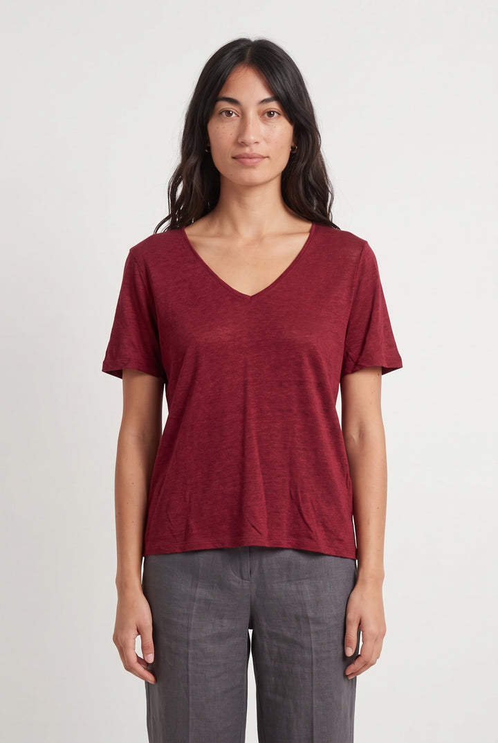 Tee-shirt Bordeaux - Taille S/36 de la marque Pablo | PARAD93981 - Vendu par Paradigme - Image 1