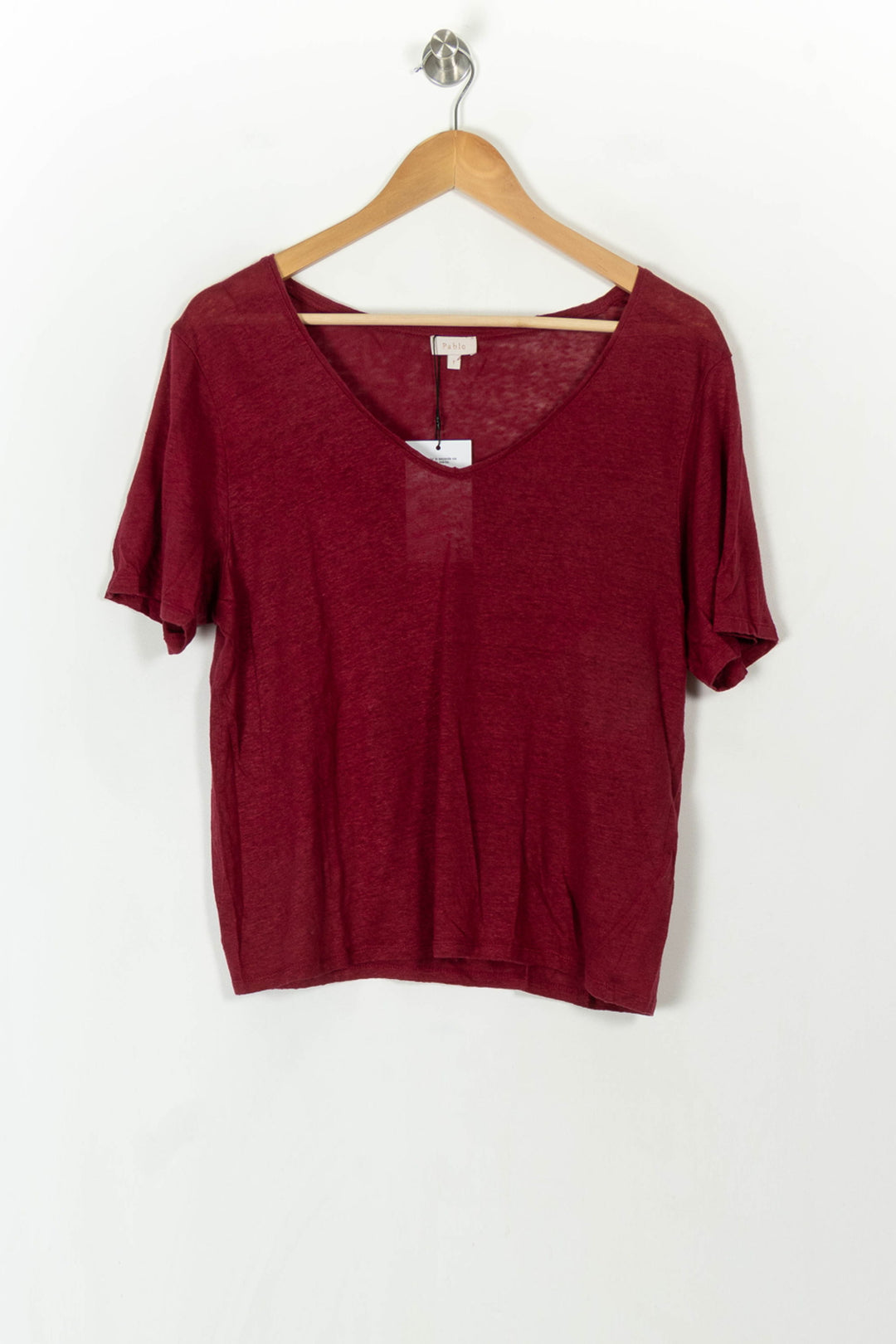 Tee-shirt Bordeaux - Taille S/36 de la marque Pablo | PARAD93981 - Vendu par Paradigme - Image 2